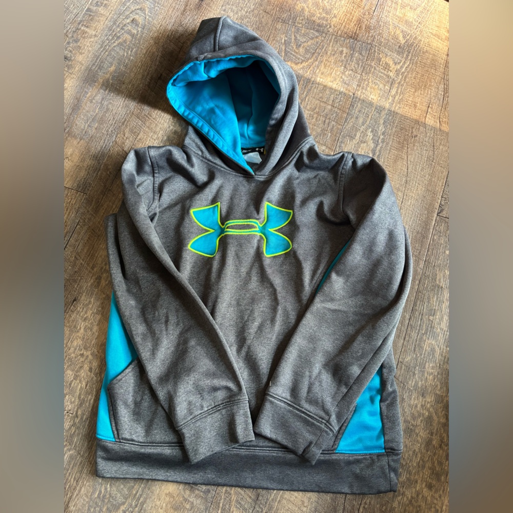 Under Armour Gray and Blue Athletic Hoodie